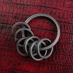 Keychains Real Titanium Key Ring Chain Buckle Pendant Super Lightweight High Quality Man Car Keychain Stainless Steel