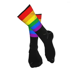 Calzini da uomo, calze per adulti LGBT Pride, non facili da pilling, per abbinamenti quotidiani con modelli morbidi e personalizzati