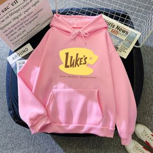 Felpe Felpe con cappuccio di Luke Abbigliamento donna Top oversize Felpe unisex Harajuku Stampa Gilmore Girls Fashion TV Felpa con cappuccio Sudaderas allentati