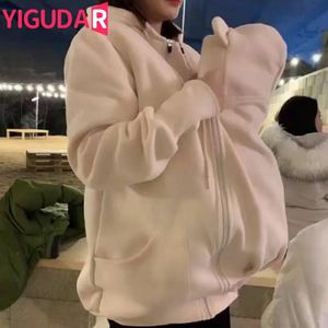 Parent-child Baby Mother Breastfeeding maternity Clothes Spring Autumn born Outing Clothes Coat Sweater 240219