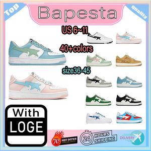 bapestasK8 Designer Scarpe casual da uomo scarpe basse Nero Bianco Baby Arancione Camo Verde Pelle scamosciata Rosa pastello Nostalgico Borgogna Grigio Scarpe da ginnastica da ginnastica taglia 36-45