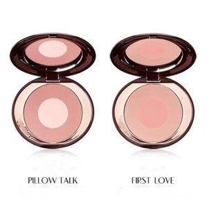 Marca de maquiagem blush travesseiro falar primeiro amor doce coração blush 2 cores rush blush boa qualidade frete grátis pó facial cosméticos 8g