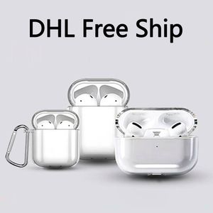 AirPods Pro 2 Air Pods 3 EarponsアクセサリーAirpod Pro 2nd Generationヘッドフォンシリコン保護ボックスケースDHL無料船