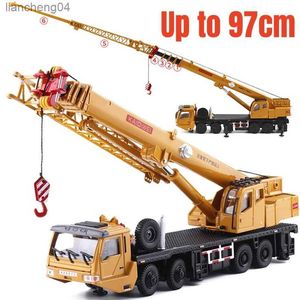 Diecast Model Cars 1/55 Wheeled Truck Ladder Crane Car Toy for Children 1 50 Diecast Miniature Vehicle Engineering Model Collection Gift for Boys