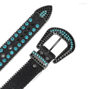 Cintos Y166 Harajuku Cintura Cinto Brilhante Fivela Para Mulher Homens Crânio Decoração Strap Jeans Vestido