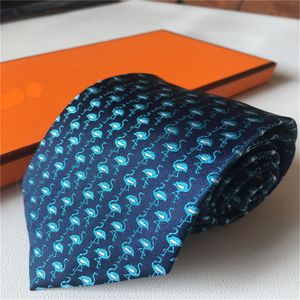 2024 Дизайнерский галстук Шелковый галстук черный синий жаккардовый ручной работы для мужчин Свадебный повседневный и деловой галстук Модный галстук с коробкой