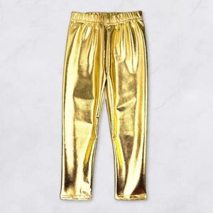 Pantaloni Pantaloni per bambini Pantaloni elastici in vita Prestazioni per bambini unisex Tinta unita brillante Lungo per spettacoli teatrali di feste