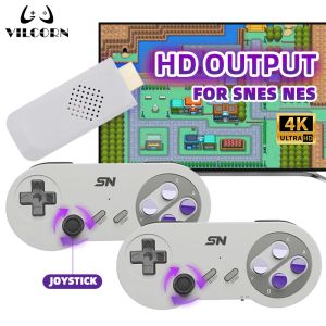 Konsoler Consola för Super Nintendo Video Game Consoles 16 Bit Game Stick 5000 Retro Games Machine för NES SNES JOYSTICK MED ROCKER