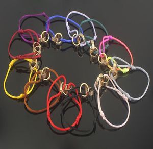 Crazy promotion double ring charity lovers red rope in The year of life of life red rope bracelet multicolored rope selection for 3481516