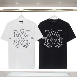 디자이너 A Miri Mens Tshirt Womens T 셔츠 남성 Tshirts 스트리트 패션 브랜드 셔츠 인쇄 Amirs 짧은 소매 캐주얼 느슨한 남자 티셔츠 라운드 넥 크기 S-3XL 탑