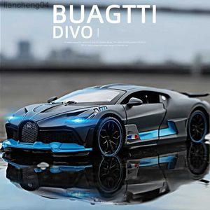 Diecast Model Cars 1/32 Legering Diecasts Metal Toy Car Model Bugatti Divo Toy Vehicles Miniature Car Model With Light Toys for Boys Kids Christmas GI