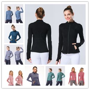 new stand-up collar sports coat women quick-drying yoga clothes tops running clothes fitness long sleeves lululemom