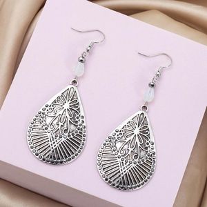 Dangle Küpe Kore tarzı kişilik vintage desen alaşım kakma rhinestone su damlası kadınlar için trend olan ürünler kız takı