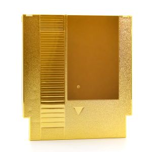Custodie Guscio per carte da gioco placcato oro a 72 pin per copertura NES Custodia in plastica per guscio sostitutivo della cartuccia di gioco NES