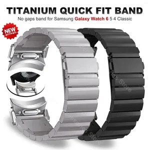 Uhrenarmbänder Luxus Titan Quick Fit Band für Samsung Galaxy 6 Classic 47mm 43mm 40 44mm 4 42 46mm 5 Pro 45mm Business-Armband