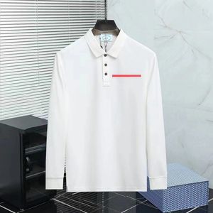 Polos dos homens Designers de luxo Mens Polos T-shirt Jaquetas Pulôver Moletom Casacos Moda Homens Mulheres Manga Longa Polo Camisas Carta Casaco de Algodão Puro Alta Qualidade Top