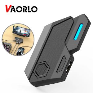 Gamepads VAORLO Mobile Game Keyboard Mouse Converter For Android iOS (Below iOS13.3) Phone Bluetooth Connection Spray Control Function