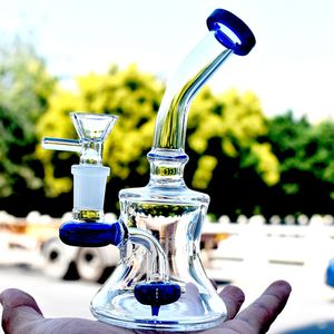 Günstigstes Mobius Dab Rig Bong Shishas Classics Glas-Ölbrenner-Bongs Wasserpfeife Heady Dab Oil Rigs Stereo Matrix Perc mit Tabakschale Männliches Ölbrennerrohr