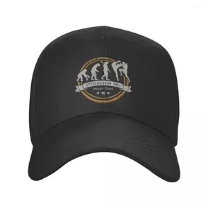 Ball Caps Punk Unisex Evolution Of Muay Thai Trucker Hat Adult Fighter Spirit Adjustable Baseball Cap Women Men Sports