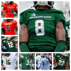 Custom Colorado State College Football Jersey NCAA 12 Giles Pooler 9 Nuer Gatkuoth 8 Jackson Brousseau 7 Dom Jones 6 Dylan Goffney mens women youth