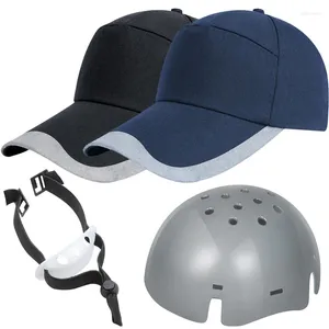 Cappellini da baseball Cappellino da casco di sicurezza anticollisione Cappello da sole da baseball portatile estivo leggero e traspirante a tesa corta Lavoro in fabbrica