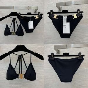 Black Cel Designer Bikinis Swimsuit Women Swimsuits Tank 2024 Swimwear Thong Coprione a due pezzi Designer Bikini Donna BAMBINA