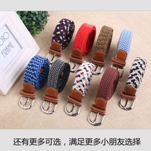 Belts Unisex Children2021 Wave Esign Belt Jeans Cinto Striped Adjustable Kids Elastic Waist For Boys Girls Femme267U