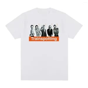 Homens Camisetas Trainspotting Vintage T-shirt Coleção Clássica Design Britânico Algodão Homens Camisa Tee Camiseta Womens Tops