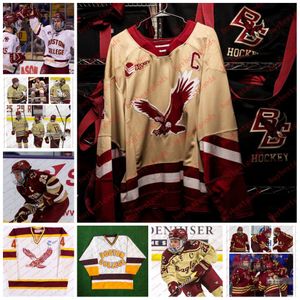 Cutter Gauthier Mitch Benson Custom Boston College Eagles Jersey Eamon Powell Seamus Powell Charlie Leddy Cade Alami Jerseys