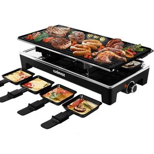 Elektrisk grilltabell 2in1 Korean BBQ Inomhus reversibel nonstick platta crepe maker med justerbar temperaturkontroll 240223