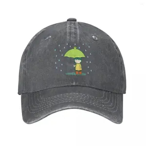 Ball Caps Mob Psycho 100 Frog Umbrella Baseball Cap Fashion Distressed Denim Kageyama Snapback Hat Unisex Style Outdoor Workouts Hats