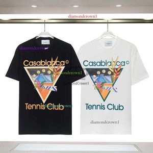 Casablanc-Hemd, Designer-T-Shirts, luxuriöses T-Shirt, Casablanca-Casablancas-Hemd für Herren, Top, übergroßes T-Shirt, Casablanc Casa Blanca-Kleidung, modische Sommer-Shorts mit Rundhalsausschnitt