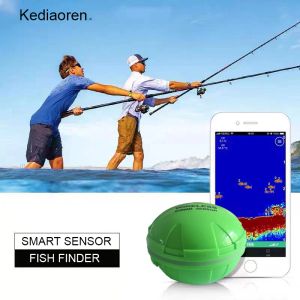 Finders Wireless Bluetooth Sonar Echo Sounder Fishing Finder 50m 164 fot Djupare Fish Finder Probe Litium Battery iOS Android App