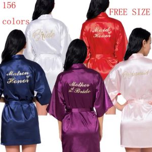 10 Colors Bridal Sleepwear Night Robe Solid Lace Bathrobe Perfect Wedding Bride Brides Women Maternity Dresses