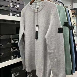 2024 Designer Mens Cardigan Moletons Knit Crew Neck Long Slevee Pulôver Hoodie Casal Roupas Outono e Primavera Quente Stones Island Sweaters Tops 6689vvv