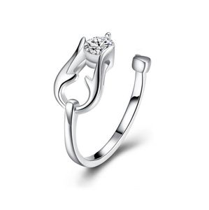 Zupełnie nowy platowany srebrny trend srebrny Pierścień Scorpio DHSR933 Rozmiar US Open Women039s 925 Silver Plate Solitaire Pierścienie Biżuteria 8171490