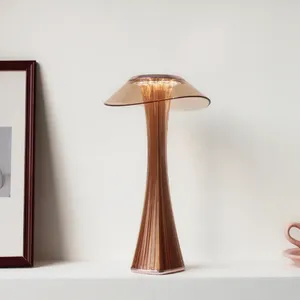 طاولة مصابيح برج كانتون LED Kartell Lamp 3 ألوان اللمس تعتيم حماية العين قراءة الإضاءة USB شحن السرير بجانب السرير