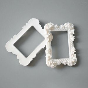 Frames 2pcs Miniature Art Image Doll House Resin Furniture Gift Home Decor Po Frame Picture Crafts Mini Painting Display