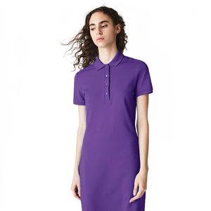 Novo em mulheres crocodilo 4 botões elegante básico casual polo vestidos senhoras jacaré manga curta lazer vestido de festa de alta qualidade meninas roupas de grife de luxo 2238