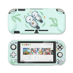 Casos dos desenhos animados bonito shiba inu mar lontra capa protetora para nintendo switch capa dura volta aperto ns lite caso para nintendo switch lite