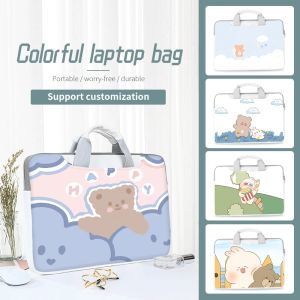 Mochila diy bolsa para laptop bonito caso para laptop computador bolsa de mão de ombro à prova d'água 12 13.3 14 15.6 17.3 polegadas para macbook/dell/hp/lenovo/acer