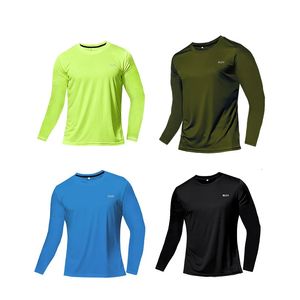 Camiseta respirável de secagem rápida, camisetas esportivas, roupas de treinamento, manga longa, outono, corrida, acessórios de academia, fitness 240219