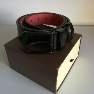 New fashion belts men belt women beltss large gold buckle genuine leather ceinture accessories 3 8cm width with box312m