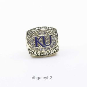 GLPD Band Rings Ncaa 2008 University of Kansas Crow Hawk Basketball Champion Ring Osal