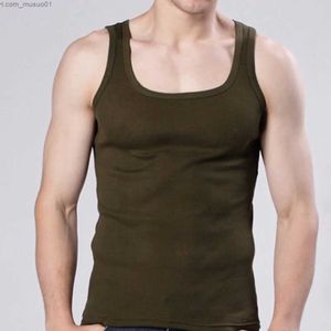 Herren-Tanktops, Herren-Unterwäsche, Baumwolle, Tank-Top für Männer, hochwertiges Bodybuilding-Singlet, ärmellos, Slim-Fit-Weste, Herren-TanktopsL2402