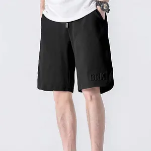 Calça masculina verão respirável shorts esportivos estudantes elásticos para homens calças calças chinos magro emoção