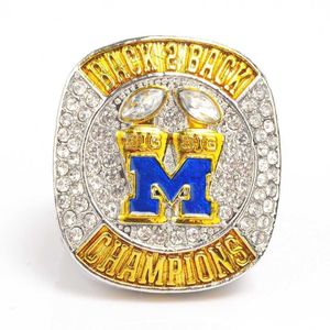 Кольца-группы, дизайнерские новые Ncaa M Michigan Woerines, чемпионат университета по регби, большое кольцо из сплава, Прямая доставка, ювелирное кольцо Otfia