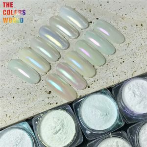 TCT-620 Diamond Magic Mirror Effect Pigment Aurora Chrome Nail Pearl Rubbing Dipping Pixie Dust Gel Polish Nails Art Glitter 240219