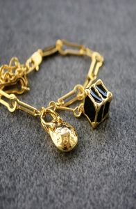 Gold Bracelet Women Dinosaur Eggs Box Lock Trunk Bracelets Bangle Party Jewelry Valentine039S Day1412371