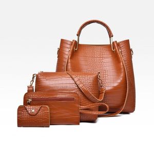 Rosa sugao designer sacos femininos 4 pçs conjunto bolsas de couro do plutônio tote saco crossbody sacos de ombro bolsa de alta qualidade com carteira 318a